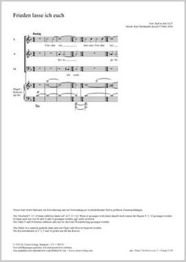 Kropf, Karl Bernhardin: Frieden lasse ich euch (C major)