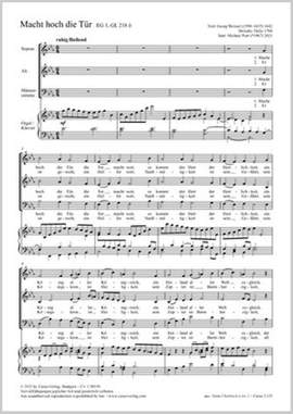 Porr, Michael: Macht hoch die Tür (E flat major)