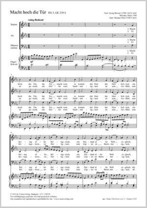 Porr, Michael: Macht hoch die Tür (E flat major)