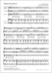 Riegler, Thomas: Nehmet hin und esst (E minor)