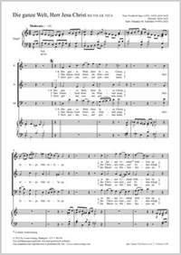 Schröder, Johannes: Die ganze Welt, Herr Jesu Christ (D minor)