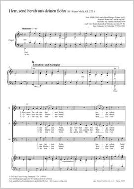 Schröder, Johannes: Herr, send herab uns deinen Sohn (D minor)