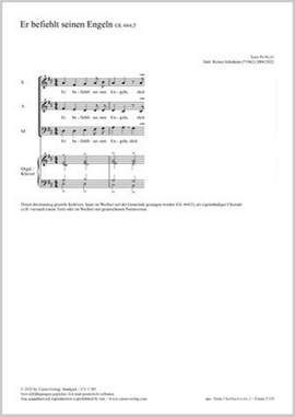 Schuhenn, Reiner: Er befiehlt seinen Engeln (D major)