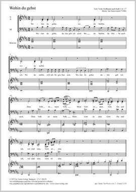 Simowitsch, Jan: Wohin du gehst (B major)