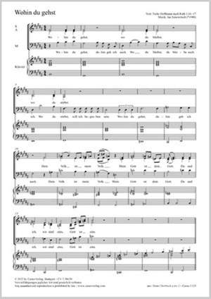 Simowitsch, Jan: Wohin du gehst (B major)