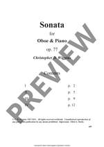 Christopher Wiggins: Oboe Sonata, Op. 77 Product Image
