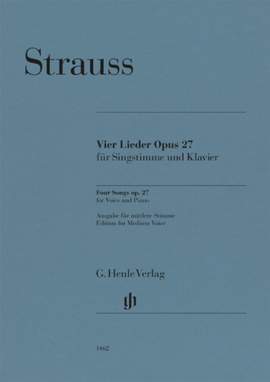 Strauss, R: Vier Lieder, Op. 27