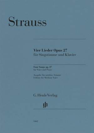Strauss, R: Vier Lieder, Op. 27