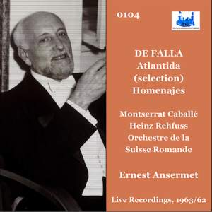 Manuel de Falla: Atlántida (Excerpts Sung in Italian) & Homenajes for Orchestra [Live] [Remastered 2022]