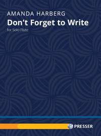 Harberg, A: Don't Forget to Write