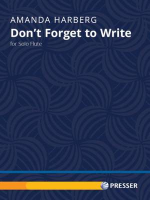 Harberg, A: Don't Forget to Write