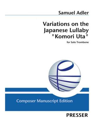 Adler, S: Variations on the Japanese Lullaby "Komori Uta"