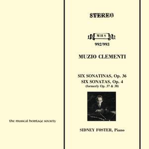 Clementi: 6 Piano Sonatinas, Op. 36; 6 Sonatas, Op. 4