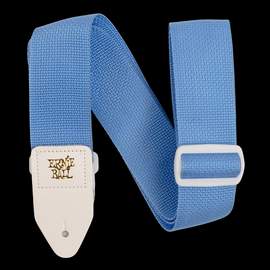 Ernie Ball Strap Polypro Soft Blue & White