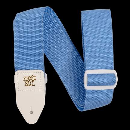 Ernie Ball Strap Polypro Soft Blue & White