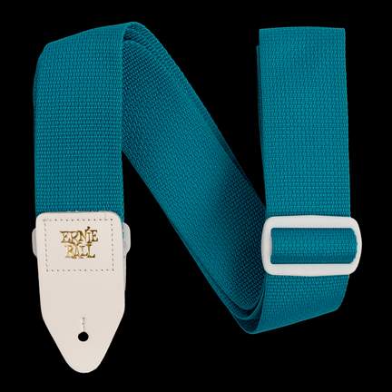 Ernie Ball Strap Polypro Teal & White