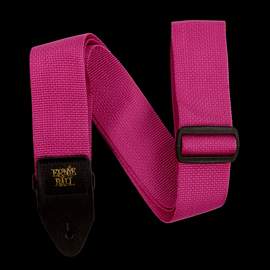 Ernie Ball Strap Polypro Raspberry & Black