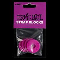 Ernie Ball Strap Blocks 4pk Purple