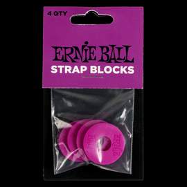Ernie Ball Strap Blocks 4pk Purple