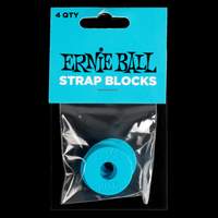 Ernie Ball Strap Blocks 4pk Blue
