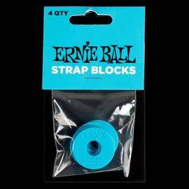 Ernie Ball Strap Blocks 4pk Blue