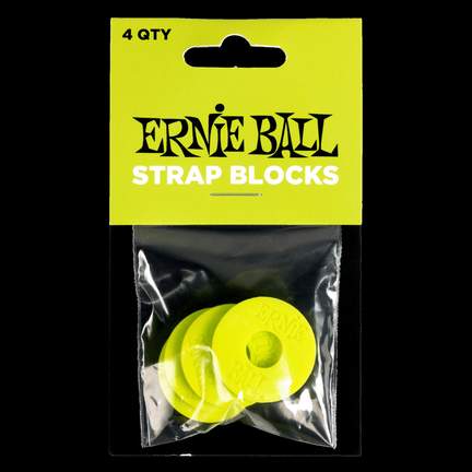 Ernie Ball Strap Blocks 4pk Green