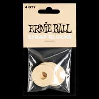 Ernie Ball Strap Blocks 4pk Cream