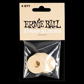 Ernie Ball Strap Blocks 4pk Cream