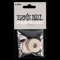 Ernie Ball Strap Blocks 4pk Grey 