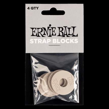 Ernie Ball Strap Blocks 4pk Grey 