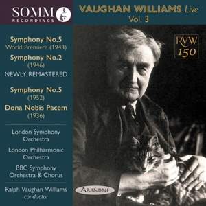 Ralph Vaughan Williams Live, Vol. 3 Product Image