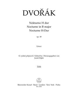 Dvorák, Antonín: Nocturne for String Orchestra in B major Op. 40