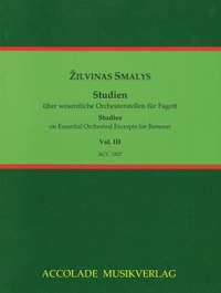 Zilvinas Smalys: Studien über Orchesterstellen für Fagott Vol. III
