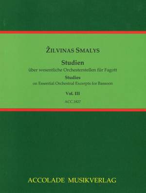 Zilvinas Smalys: Studien über Orchesterstellen für Fagott Vol. III