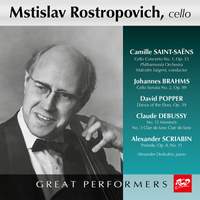 Mstislav Rostropovich Plays Cello Works by Brahms / Debussy / Popper / Saint-Saëns and Scriabin