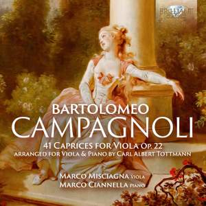 Campagnoli: 41 Caprices for Viola Op.22, arranged for Viola & Piano by Carl Albert Tottmann