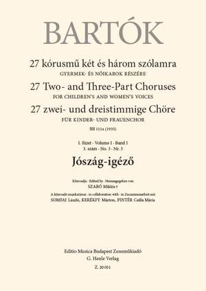 Bartok, Bela: Joszag-igez (upper voices)