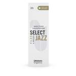 D'Addario Organic Select Jazz Filed Baritone Saxophone Reeds, Strength 3 Soft, 5-pack Product Image