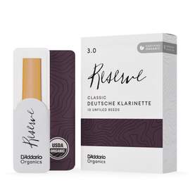 D'Addario Organic Reserve Classic, Deutsche Klarinette Reeds, Strength 3.0, 10-pack