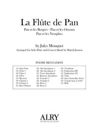 Jules Mouquet: La Flute de Pan for Solo Flute and Concert Band