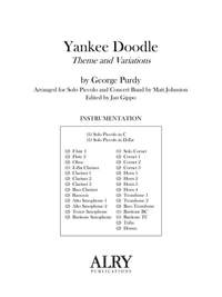 George Purdy: Yankee Doodle for Piccolo and Concert Band