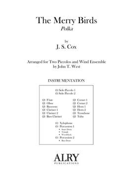 J.S. Cox: The Merry Birds for Two Piccolos and Wind Ensemble