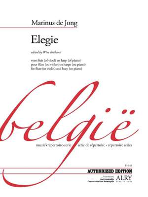 Marinus de Jong: Elegie for Flute and Harp