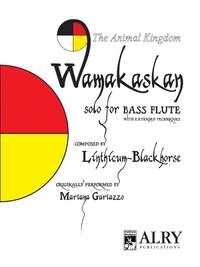 William Linthicum-Blackhorse: Wamakaskan for Solo Bass Flute (Sheet Music)