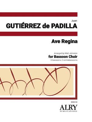 Juan Gutiérrez de Padilla: Ave Regina for 6 Bassoons and 2 Contrabassoons
