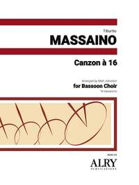 Tiburtio Massaino: Canzon á 16 for 16 Bassoons