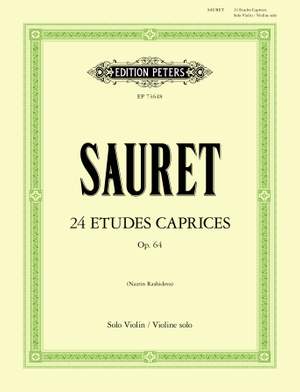 Emile Sauret: 24 Etudes Caprices, Op. 64