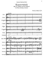 Zilcher, Hermann: Concert Piece on a Theme of Mozart for Flute and Orchestra, Op. 81 Product Image