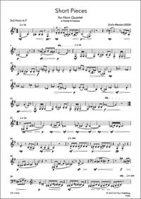Giulio Marazia: Short Pieces, for Horn Quartet