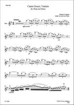 Flaminio Tovagliari: Canto Greco, Variato for Flute and Piano Product Image